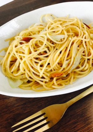 へしこパスタ ペペロンチーノ風-レシピのメイン写真