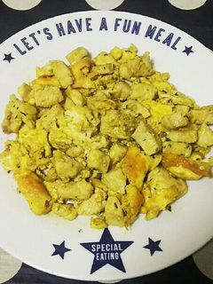 卵とチキンのカレーいため-レシピのメイン写真