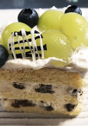 ラムレーズンとシャインマスカットのケーキ-レシピのメイン写真