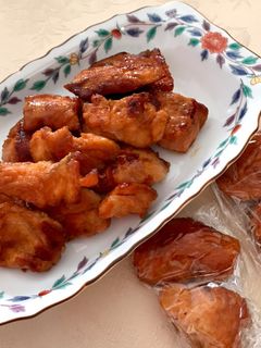 簡単☆お弁当のおかず☆鮭の照り焼き-レシピのメイン写真