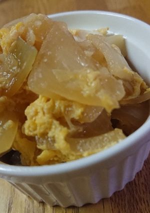 玉ねぎと卵の煮込み-レシピのメイン写真