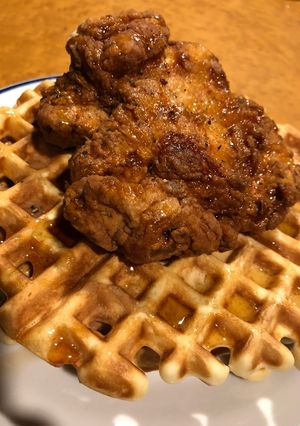 フライドチキンワッフル-レシピのメイン写真