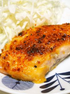 鮭の七味味噌焼き♪ピリリと辛い♪-レシピのメイン写真