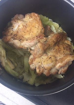 鶏肉とゴボウの塩オリーブ煮-レシピのメイン写真
