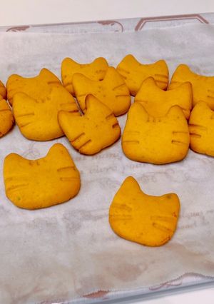 ハロウィン＊かぼちゃのねこクッキー○°-レシピのメイン写真