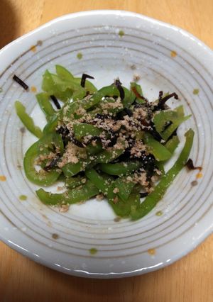 ピーマンと塩昆布のレンチン-レシピのメイン写真