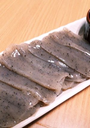 黒コンニャクで☆刺身コンニャク-レシピのメイン写真