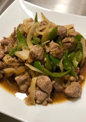 簡単！ラム肉とピーマンの中華炒め♡-レシピのメイン写真