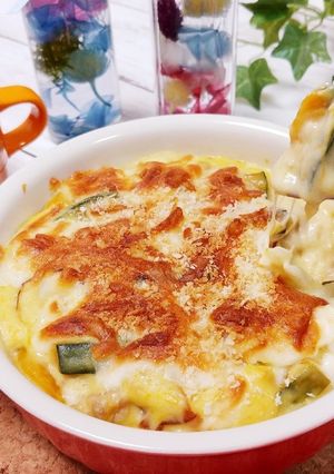 竹輪入りかぼちゃグラタン-レシピのメイン写真
