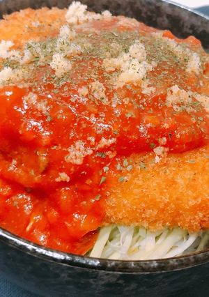 一人暮らしのイタリア風コロッケ丼-レシピのメイン写真