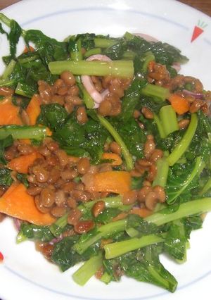 大根の葉の納豆炒め-レシピのメイン写真