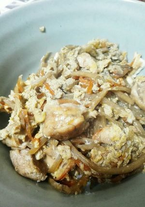 鶏肉の柳川丼-レシピのメイン写真