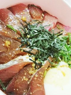 はまちの切り身と漬け丼-レシピのメイン写真