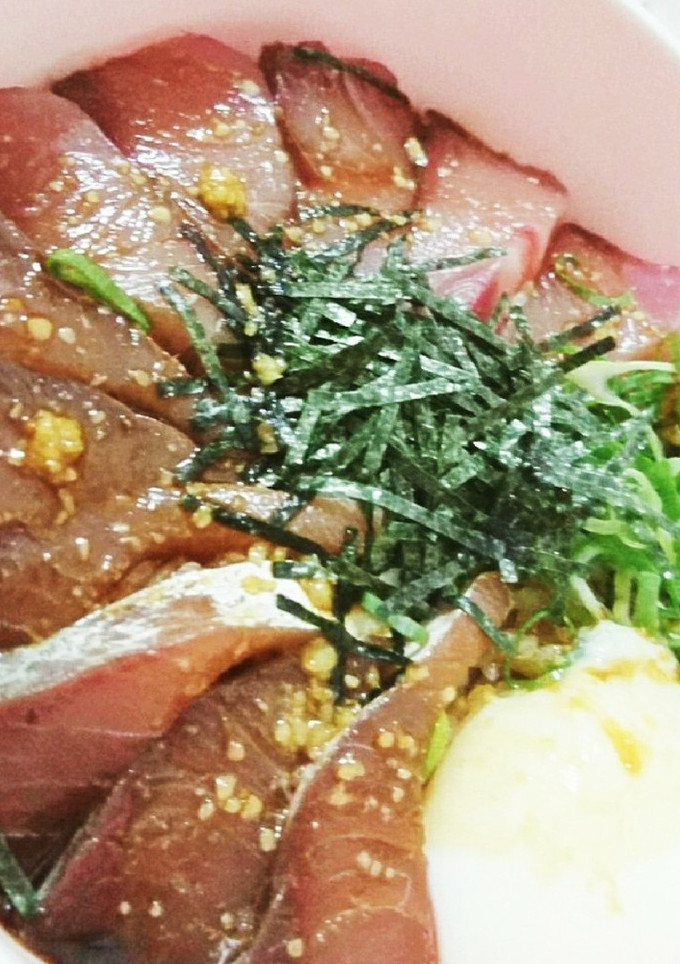 はまちの切り身と漬け丼-レシピのメイン写真