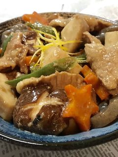 小芋その他野菜.豚肉の煮物-レシピのメイン写真