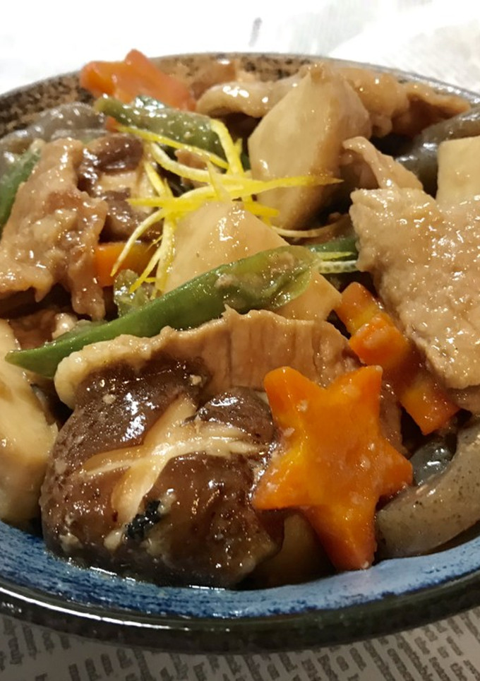 小芋その他野菜.豚肉の煮物-レシピのメイン写真