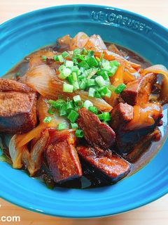 豚レバーと玉ねぎの焼き肉のタレ煮-レシピのメイン写真
