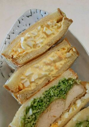 茹で玉子のホットサンド-レシピのメイン写真