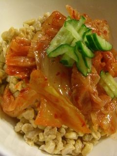 簡単おつまみ★納豆ごまキムチ-レシピのメイン写真