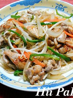 鶏もも肉のモヤシ炒め レモン風味-レシピのメイン写真