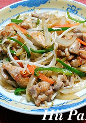 鶏もも肉のモヤシ炒め レモン風味-レシピのメイン写真