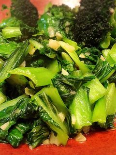 青梗菜とブロッコリーの中華にんにく炒め-レシピのメイン写真