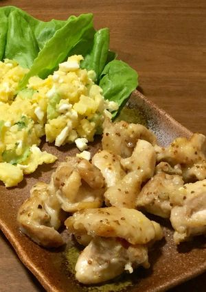 雑な男料理：蜂蜜とマスタードのチキン！！-レシピのメイン写真
