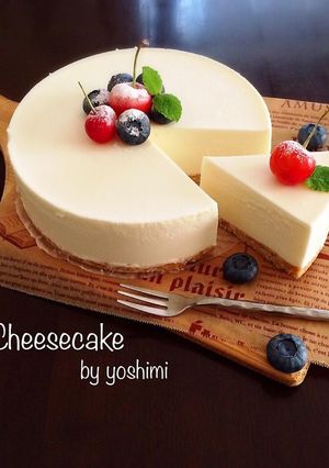 レアチーズケーキ♡-レシピのメイン写真