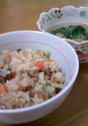 簡単☆フライパンで炊き込みご飯-レシピのメイン写真