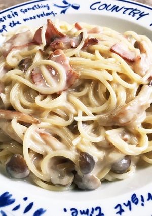 ベーコンとシメジのクリームパスタ-レシピのメイン写真