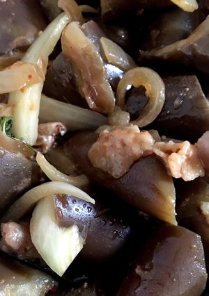 ナスの手抜き生姜焼き-レシピのメイン写真
