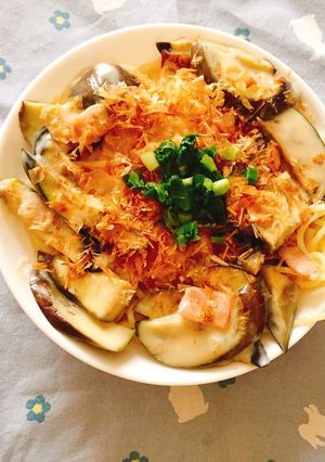 ナスとおかかの和風クリームパスタ-レシピのメイン写真