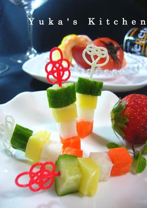 ヘルシー❤和風ピクルスのピンチョス-レシピのメイン写真