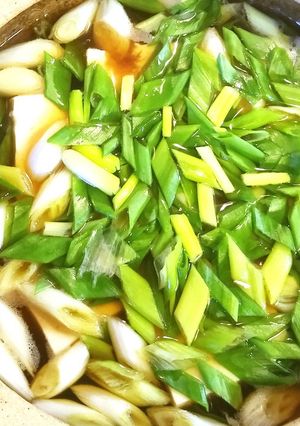 九条ネギの煮奴(豆腐の煮物)-レシピのメイン写真