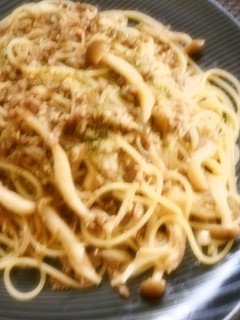 秋キノコと牛そぼろのパスタ-レシピのメイン写真