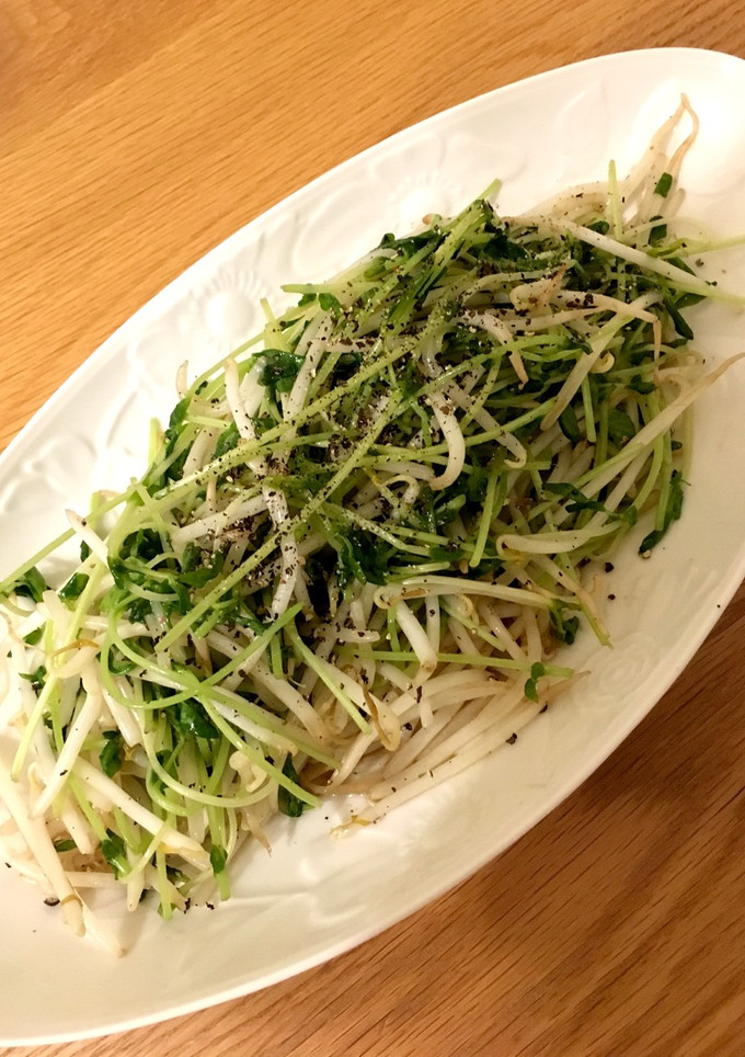 失敗しない！シャキシャキ豆苗もやし炒め-レシピのメイン写真