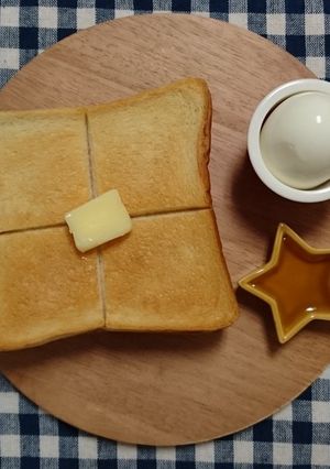 モーニング風✴️厚切りトースト-レシピのメイン写真