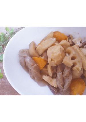 煮染め（野菜のみの煮物）-レシピのメイン写真