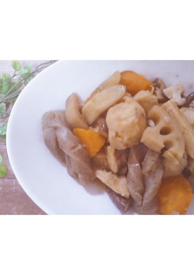煮染め（野菜のみの煮物）-レシピのメイン写真