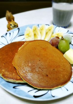 フワッと紅茶の薫り 紅茶豆乳ホットケーキ-レシピのメイン写真