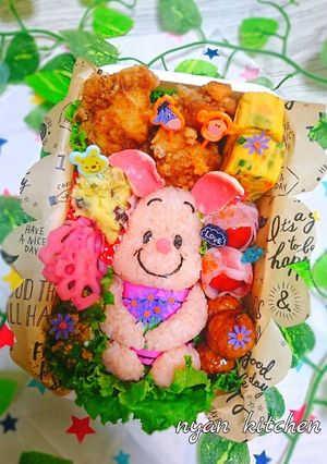 くまのプーさん『ピグレット』弁当♡-レシピのメイン写真