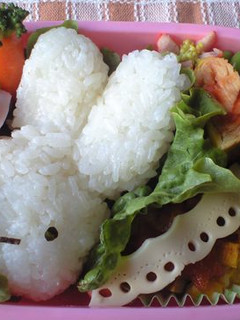 キャラ弁 簡単ミッフィーおにぎり-レシピのメイン写真