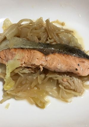 生鮭のポン酢蒸し-レシピのメイン写真