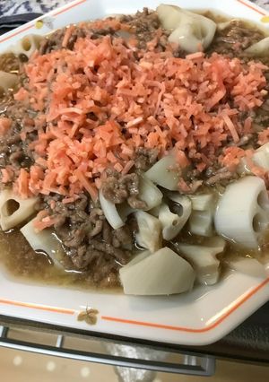 レンコンの肉あんかけ-レシピのメイン写真