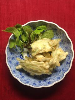 簡単さつまいも茎の天ぷら-レシピのメイン写真