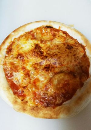 冷凍生地とパスタソースで即席ピザ-レシピのメイン写真