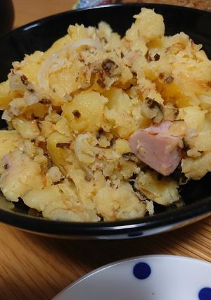 塩昆布×鰹節で旨味up 和風ポテサラ-レシピのメイン写真