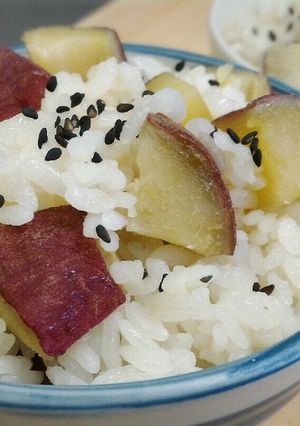 崩れにくい♪さつまいもご飯☆炊き込みご飯-レシピのメイン写真