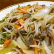 牛カルビもやし炒めを辛ラーメンスープで!