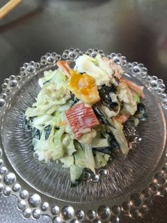キャベツとワカメのツナサラダ-レシピのメイン写真